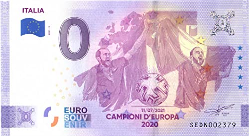 0 Euro Schein Italien · Fußball Europameister 2020 · Souvenir o Null € Souvenirschein von Souvenir Porz