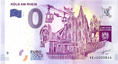 0 Euro Schein Köln am Rhein III · Deutschland 2017 · Souvenir o Null € Souvenirschein von Souvenir Porz