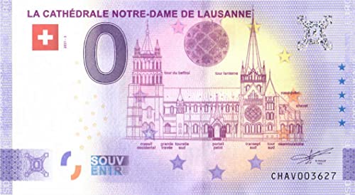 0 Euro Schein Lausanne · Kathedrale Notre-Dame · Schweiz · Souvenir o Null € Souvenirschein von Souvenir Porz