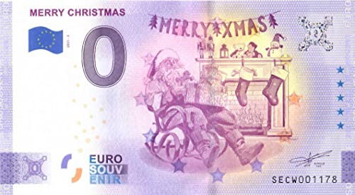 0 Euro Schein Merry Christmas · Frohe Weihnachten · Anniversary · Souvenir o Null € Souvenirschein von Souvenir Porz