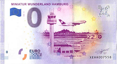 0 Euro Schein Miniatur Wunderland Hamburg · Flughafen · Deutschland · Souvenir o Null € Souvenirschein · von Souvenir Porz