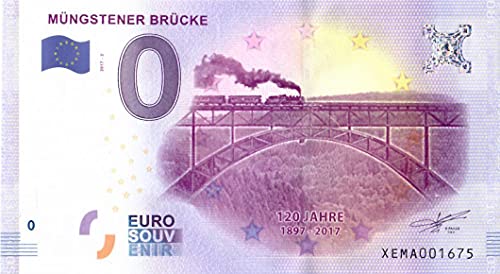 0 Euro Schein Müngstener Brücke · Deutschland · Souvenir o Null € Souvenirschein von Souvenir Porz