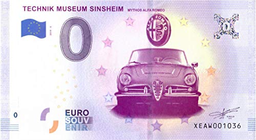 0 Euro Schein Mythos Alfa Romeo · Technik Museum Sinsheim · Deutschland · Souvenir o Null € Souvenirschein von Souvenir Porz