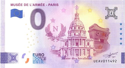 0 Euro Schein Paris - Invalidendom · Musée de l'Armee · Dome des Invalides · Souvenir o Null € Souvenirschein von Souvenir Porz