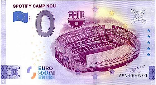 0 Euro Schein Spanien · Spotify Camp NOU · Barcelona · Stadion · Souvenir o Null € Souvenirschein von Souvenir Porz