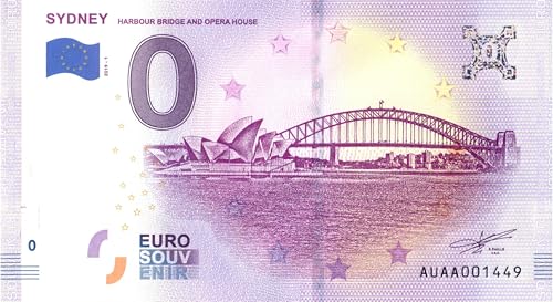 0 Euro Schein Sydney - Harbour Bridge and Opera House - Australien · Souvenir o Null € Souvenirschein von Souvenir Porz