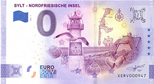 0 Euro Schein Sylt · Nordfriesische Insel · Deutschland · Souvenir o Null € Souvenirschein von Souvenir Porz