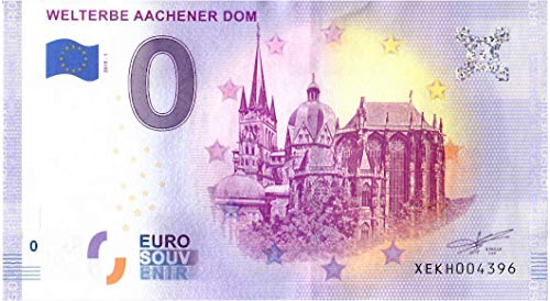 0 Euro Schein Welterbe Aachener Dom · Aachen · Deutschland · Souvenir o Null € Souvenirschein von Souvenir Porz