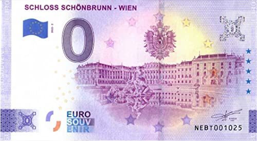 0-Euro-Schein Wien - Schloss Schönbrunn · Österreich · Souvenir o Null € Souvenirschein von Souvenir Porz