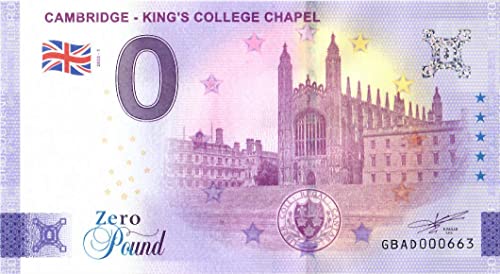 0 Pfund Schein Cambridge · Großbritannien · Souvenir o Null Pound Souvenirschein · Euro Souvenir GB von Souvenir Porz