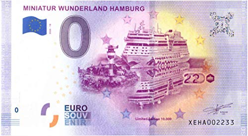 0·Euro·Schein Miniatur Wunderland Hamburg · NordOstsee · Deutschland · Souvenir o Null Souvenirschein Nord Ostsee von Souvenir Porz