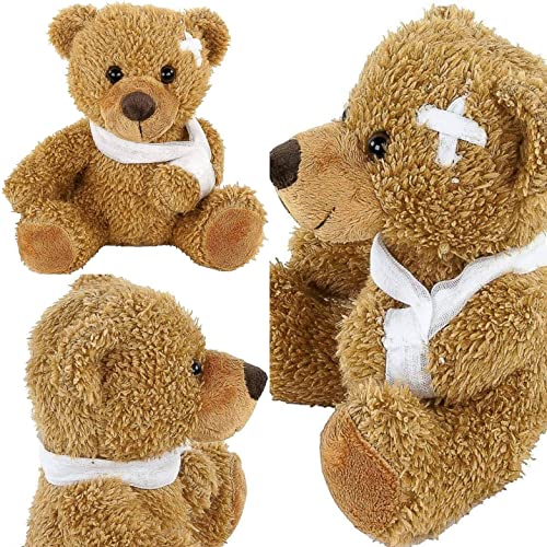 Souvenirs Plüschtiere Gute Besserung ca21x15x22cm, Kuscheltier, Plüschteddybär mit Verband, kranker Teddy, verletzter Plüschbär, Plüsch von Souvenirs