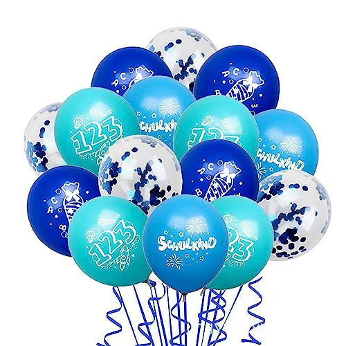 16 Stück Schulkind Luftballon Einschulung Deko Junge Schulanfang Schuleinführung Deko Schulkind deko Ballons für Schulkind 2023 Einschulung Party 16 Stück Schulkind Luftballon Einschulung Deko Junge Schulanfang Schuleinführung Deko Schulkind deko Ballons für Schulkind 2023 Einschulung Party von Sovanna