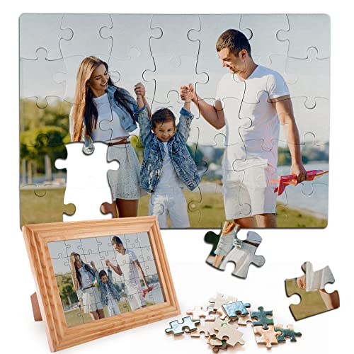 Personalisiert Foto Puzzle mit eigenem Bild selbst gestalten lustig Rahmen Fotogeschenk für Kinder Familie Freund Geburtstag Kindertag Valentinstag (35 Teile) von Soview