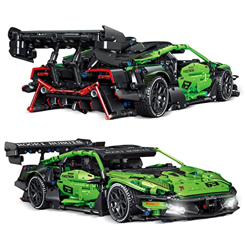 Sowide Supersportwagen Bausteine Sets,1644 Teile 1:14 Drift Auto Bausteine,Sportwagen Spielzeug Modell,Geeignet für Erwachsene und Jugendliche von Sowide