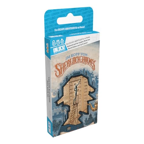 Asmodee SPACE Cowboys, Unlock! Short Adventures – Im Kopf von Sherlock Holmes, Familienspiel, 1-6 Spieler, ab 10+ Jahren, 40 Minuten, Deutsch Asmodee SPACE Cowboys, Unlock! Short Adventures – Im Kopf von Sherlock Holmes, Familienspiel, 1-6 Spieler, ab 10+ Jahren, 40 Minuten, Deutsch von Space Cowboys