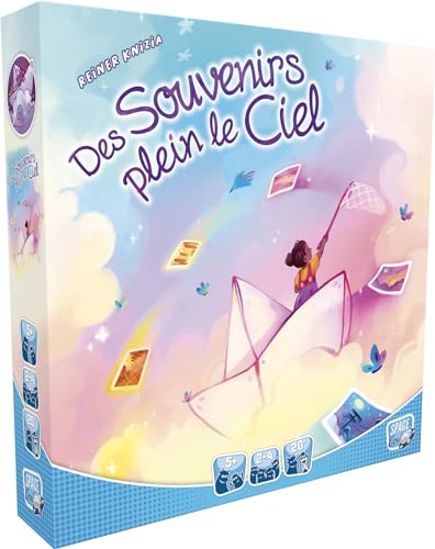 Asmodee – Space Cow – Erinnerungen voller Himmel – Gesellschaftsspiele – Brettspiele – Spiele für Familie und Kinder ab 5 Jahren – 2 bis 4 Spieler – französische Version von Space Cowboys