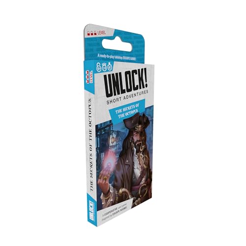 Asmodee | Unlock! Short 6 - Die Geheimnisse des Oktopus | Kartenspiel | ab 10 Jahren | 1-6 Spieler | 30 Minuten Spieldauer Asmodee | Unlock! Short 6 - Die Geheimnisse des Oktopus | Kartenspiel | ab 10 Jahren | 1-6 Spieler | 30 Minuten Spieldauer von Space Cowboys
