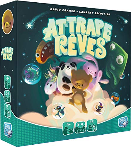 asmodee Space Cow Traumfänger, Gesellschaftsspiel, ab 4 Jahren, 2 bis 4 Spieler, 15 Minuten von Space Cowboys