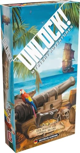 Space Cowboys, Unlock! – Der Schatz auf Tonipal Island, Familienspiel, Rätselspiel, 1-6 Spieler, Ab 10+ Jahren, 60+ Minuten, Deutsch von Space Cowboys