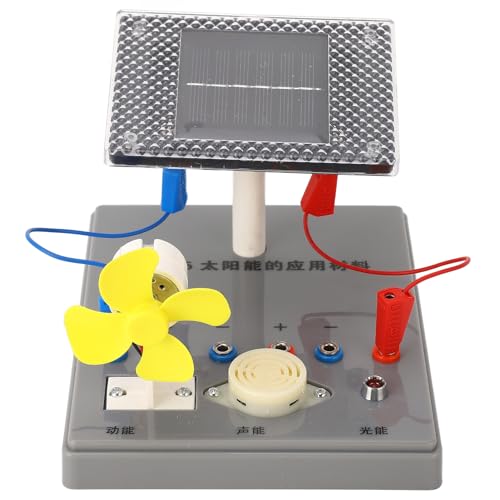 Experiment mit Materialien Zur Anwendung von Solarenergie. Antrieb des Musiksounder-Antriebsmotors mit Solarbatterie für die Grundschule und die Weiterführende Schule von Spacnana