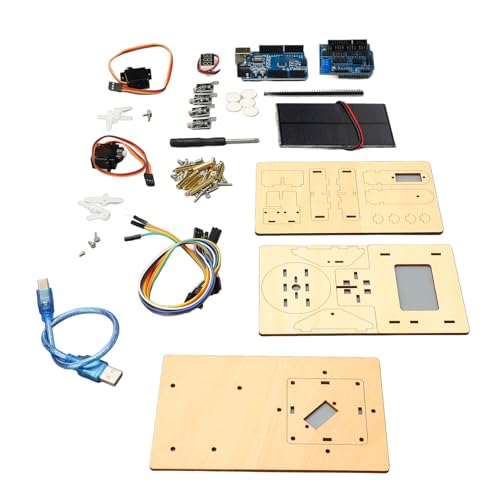 Solar Tracking Kit DIY STEM Learning Educational Smart Solar Tracker System Elektronisches Kit Pädagogische Programmierung Geschenk für Kinder, Jugendliche, Erwachsene von Spacnana