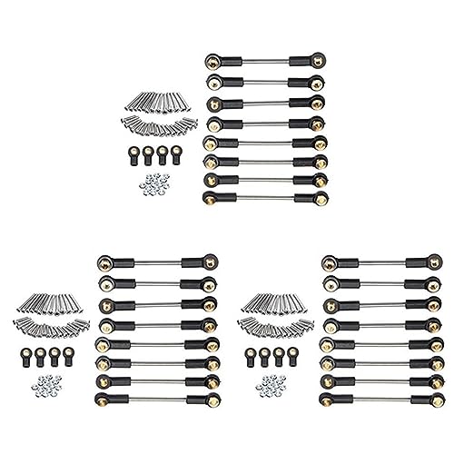 Spactz 3X Upgrade Ersatzteil Metall Aufhängung Toe Verknüpfung Spurstangen Satz für 1/16 C14 C24 RC Auto Teile von Spactz