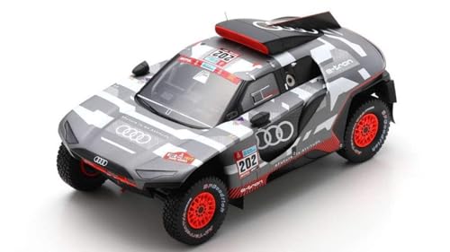 AUDI Q E-TRON RS TEAM AUDI SPORT N 202 RALLY DAKAR 2022 C.SAINZ - L.CRUZ GREY SILVER BLACK von Spark Model