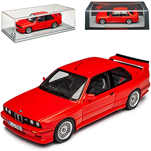 B-M-W 3er E30 M3 Coupe Rot Evolution 1982-1994 1/43 Spark Modell Auto von Spark Model