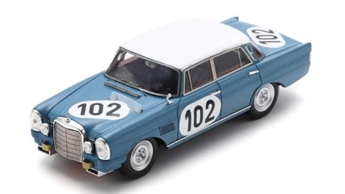 Modell Scala Spark Model kompatibel mit Mercedes 300 SE, N.102 Gewinner, 24 H-SPA 1964, R.Crevits-G.Gosselin 1:43, Modell Maßstab 43SPA1964 241217 von Spark Model