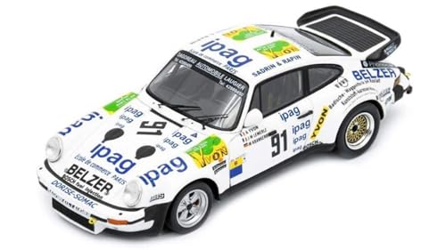 Modell Scala kompatibel mit Con Porsche 930 N.91 24 H LE Mans 1983 Yvon-Lemerle-KRANKENBERG 1:43 Spark Modell S9856 von Spark Model