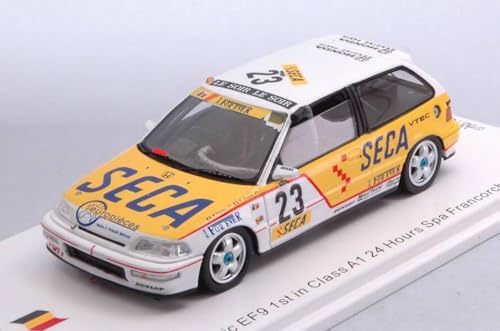 Modell in Maßstab, kompatibel mit Honda Civic EF9 1st Class A1 24 H SPA 1990 R.KOENTGES-P.FERMINE 1:43 SPARK MODEL SB137 von Spark Model