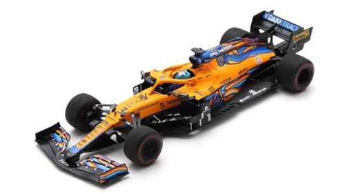 Modell in Maßstab kompatibel mit MC LAREN MCL35M DANIEL RICCIARDO 2021 N.3 ABU DHABI GP 1:43 SPARK MODEL S7854 von Spark Model