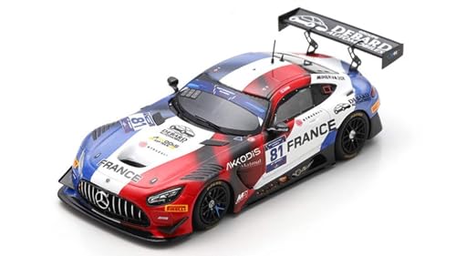 Modell in Scala, kompatibel mit Mercedes GT3 N.81 FIA GT Sprint 2022 Tristan VAUTIER 1:43 Spark Modell S6328 von Spark Model