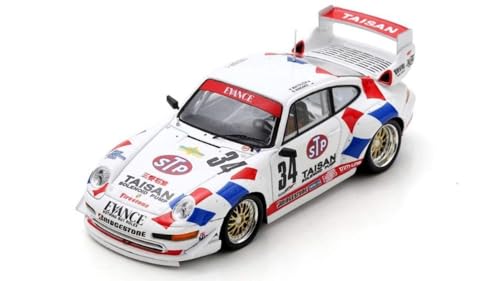 Modell in Scala Spark Model kompatibel mit Con STP TAISAN Porsche 993 GT2 N.34 Rd.6 Gewinner GT1 JGTC 1995 MATSUDA-Suzuki Modell Scale SJ153 241217 von Spark Model