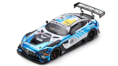 Modell in Scala Spark Model kompatibel mit Mercedes AMG GT3 N.88 AKKODIS ASP 2. 24H SPA 2023 Marc.-BogusL.-Gounon-Modellmaßstab 18SB071 241217 von Spark Model