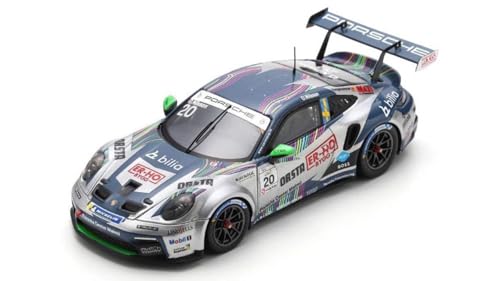 Modell in Scala Spark Model kompatibel mit Porsche 911 GT3 Cup N.20 Carrera Skandinavien Champion 2023 Nilsson 1:43 Modell Maßstab S5668 241217 von Spark