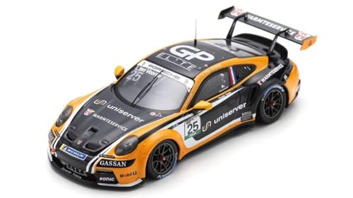 Modell in Scala Spark Model kompatibel mit Porsche 911 GT3 Cup N.25 Carrera Deutschland Champion 2023 L.VOORDE 1:43 Modell Maßstab SG717 241217 von Spark