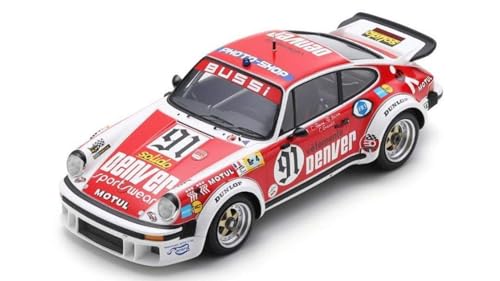 Modell in Scala Spark Model kompatibel mit Porsche 934 N.91 24 HLM 1980 BUSSI-Salam-Grandet 1:18 Modell Maßstab 18S868 241217 von Spark Model