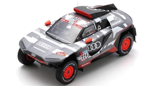 Modellino Scala kompatibel mit Audi RS Q e-Tron N.224 Dakar 2022 M.EKSTROM-E.BERGKVIST 1:18 Spark Modell 18S828 von Spark Model