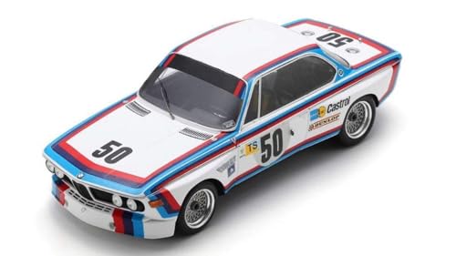 Modellino Scala kompatibel mit BMW 3.0 CSL N.50 24 H LE Mans 1973 C.Amon-H.J.Stuck 1:18 Spark Modell 18S858 von Spark Model