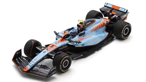 Modellino Scala kompatibel mit Con Williams FW45 N.2 Singapur GP 2023 L.Sargeant 1:18 Spark Modell 18S969 von Spark Model