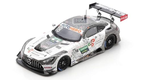 Modellino Scala kompatibel mit Mercedes GT3 N.18 DTM 2022 Maximilian Buhk 1:43 Spark Modell SG877 von Spark