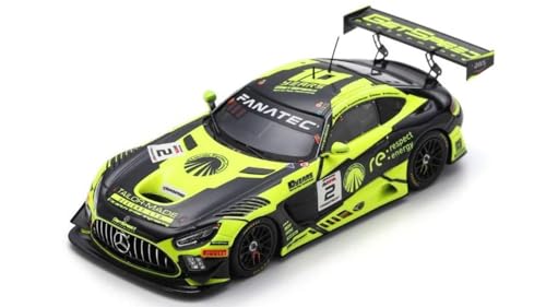 Modellino Scala kompatibel mit Mercedes GT3 N.2 24 H Spa 2023 Bergstein-Lewandowski-Walker-Williamson Spark Modell SB741 von Spark Model