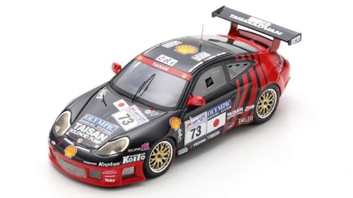 Modellino Scala kompatibel mit Porsche 996 GT3 R N.73 24 H LE Mans 2000 FUKUYAMA-YOGO-Lambert 1:43 Spark Modell S9939 von Spark Model