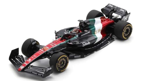 Modellino in Scala Spark Model kompatibel mit Alfa Romeo C43 N.77 Italian GP 2023 V.BOTTAS 1:18 Modell Maßstab 18S970 241217 von Spark Model