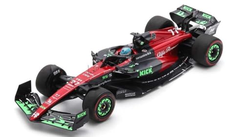 Modellino in Scala Spark Model kompatibel mit Alfa Romeo F1 N.77 Belgischer GP 2023 Valteri Bottas 1:18 Modell Maßstab 18S962 241217 von Spark Model