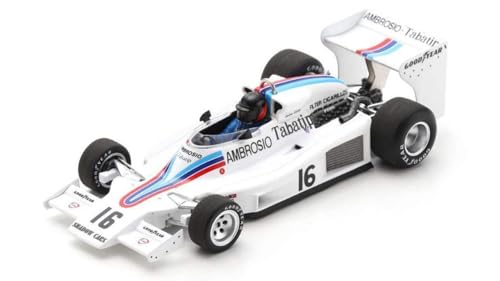 Modell in Scala Spark Modell kompatibel mit Con Shadow DN8 N.16 Sweden GP 1977 Jackie Oliver 1:43 Modell S2758 241217 von Spark