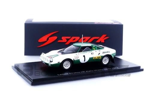 SPARK 1/43 S9079 Lancia Stratos HF - Rallye Monte Carlo 1975 Diecast Modellcar von Spark