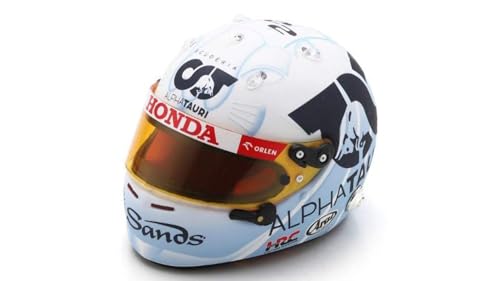 Scala Modell Kompatibel mit Casco Alpha TAURI Yuki Tsunoda Singapur GP 2023 1:5 Modell Funken 5HF130 von Spark